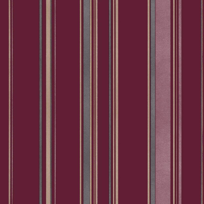 Onan Smart Stripes 3 Casual Stripe Wallpaper Roll 10m x 53cm, Red