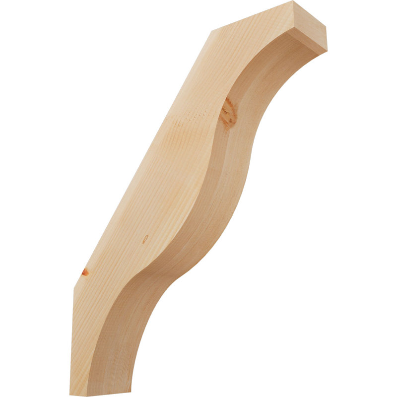 Attelle de genou Funston, Sapin de Douglas, Lisse, H 30 po x l 5,5 po x P 24 po