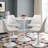 Modholic Tulip Swivel Side Chair, White-929971210-873244887