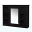 Armoire à pharmacie de 35 po x 27,5 po, armoire de rangement murale pour salle de bain, armoire de salle de bain moderne avec miroir, armoire à miroir avec 6 tablettes ouvertes (meuble-lavabo non inclus)