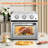 13QT Family-Sized Air Fryer/Oven Combo – 360° Hot Air Circulation, Healthy Oil-Free Cooking, Multi-Function Convection Countertop Oven, Adjustable Time And Temperature-119525474