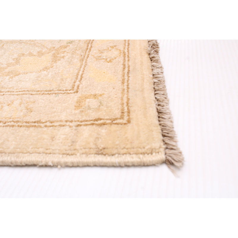 One-of-a-Kind Rectangle 8'2" X 10' New Age Wool Area Rug in Ivory