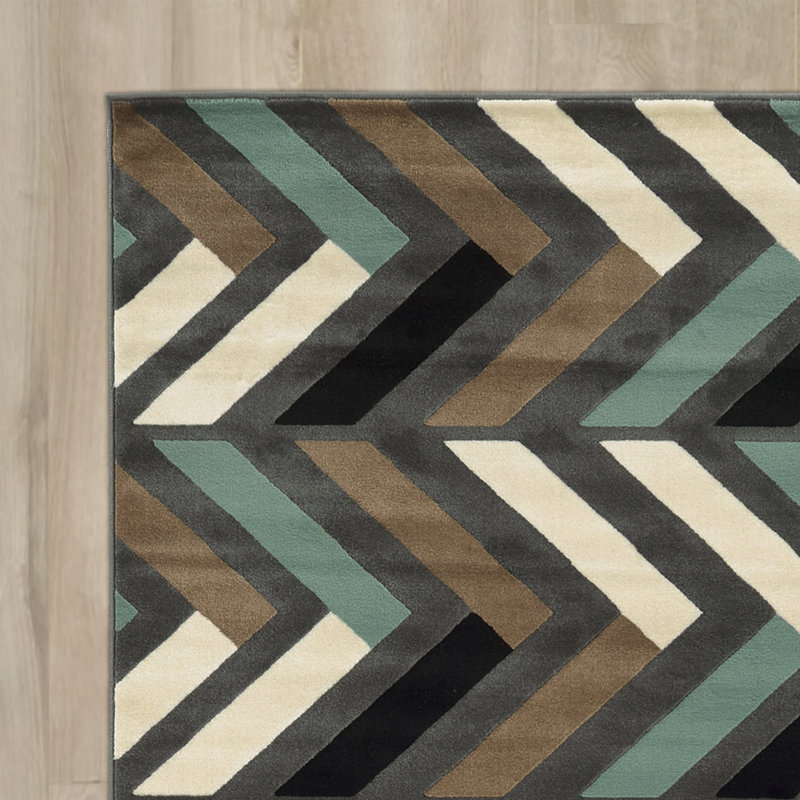 Chevron Indoor Rug, Rectangle 5' x 7'
