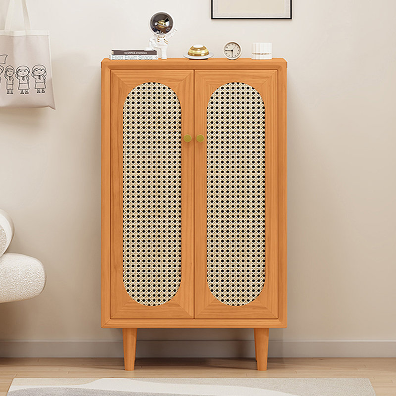 15 Pair Shoe Storage Cabinet, Light Brown