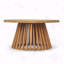 Table basse d'extérieur en bois d'acacia, ronde-1752440654