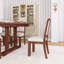 Ensemble de table de salle à manger à structure solide en bois massif 6 pièces, avec table extensible rectangulaire en bois avec rallonge amovible, 4 chaises rembourrées, 1 banc, facile à assembler-592931909
