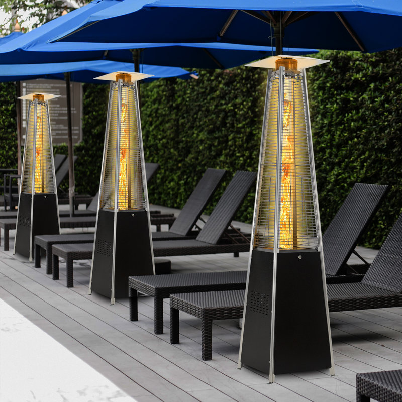 Propane Standing Patio Heater, Black