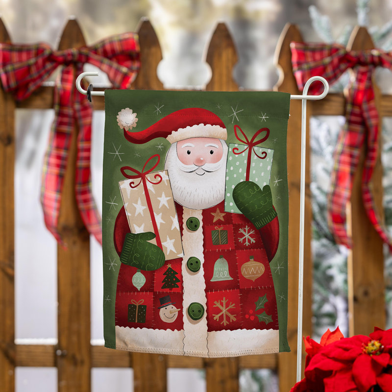 Donner le drapeau du jardin en suède du Père Noël