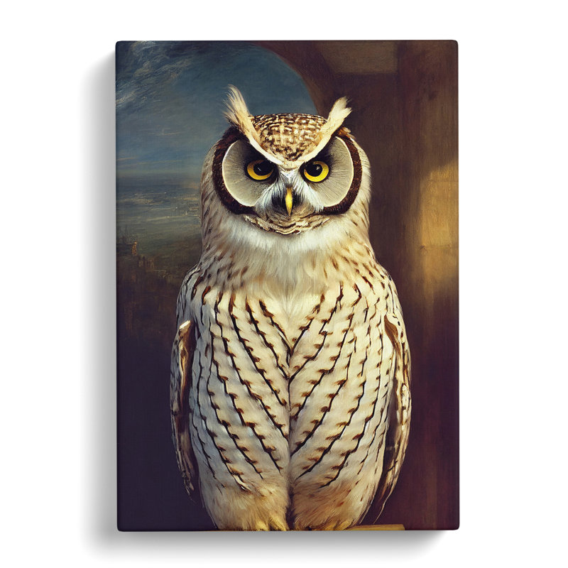 A Breathtaking Owl - Wrapped Canvas, 50cm H x 35cm W