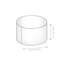 Repose-pieds pouf rond 20 po Goku, hydrofuge-32999738
