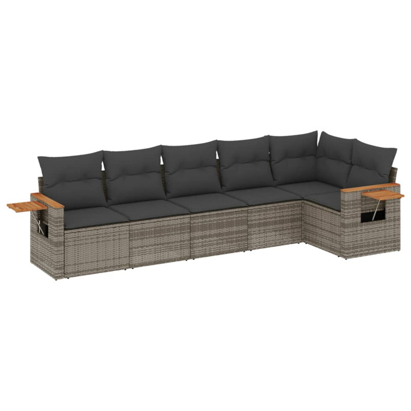 Vidaxl Garden Sofa Set Grey