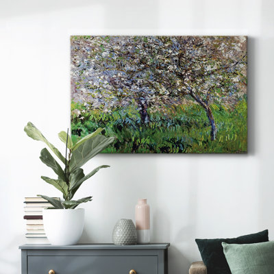 Apple Trees in Bloom at Giverny, 1900-Gallery Wrapped Canvas