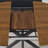 Retractable dining table, round dining table, extendable dining table, 6-person carbon steel base, modern and simple solid wood veneer dining room furniture (42 inches extended to 58 inches)-366217654