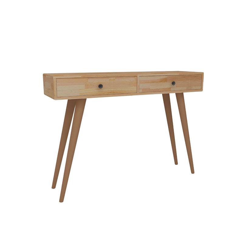 Console Table 110Cm Solid Wood Eradu, Brown