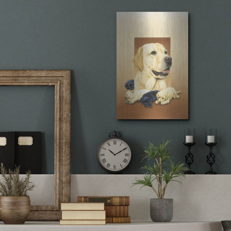 "Labradors" par Harro Maass, H 16 po x l 12 po