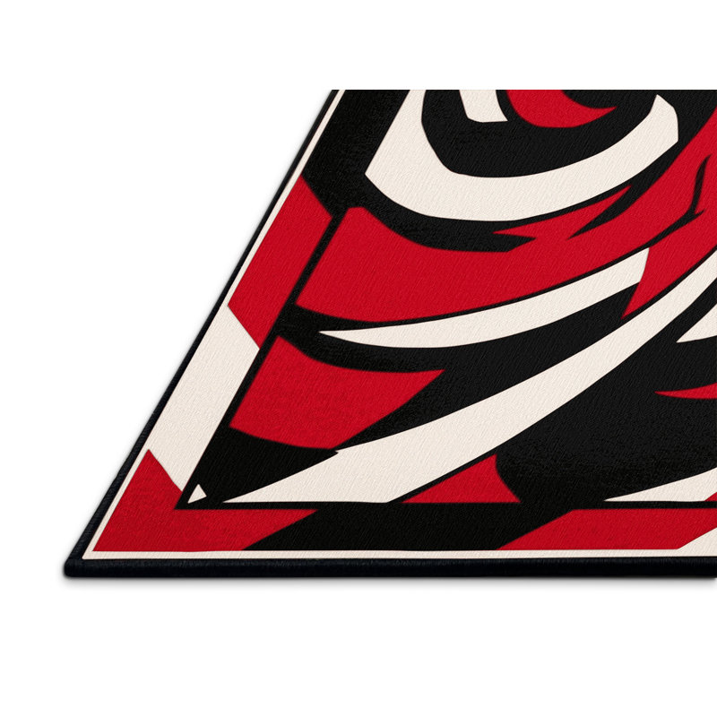 Midnight Phoenix Rug, Square 5'