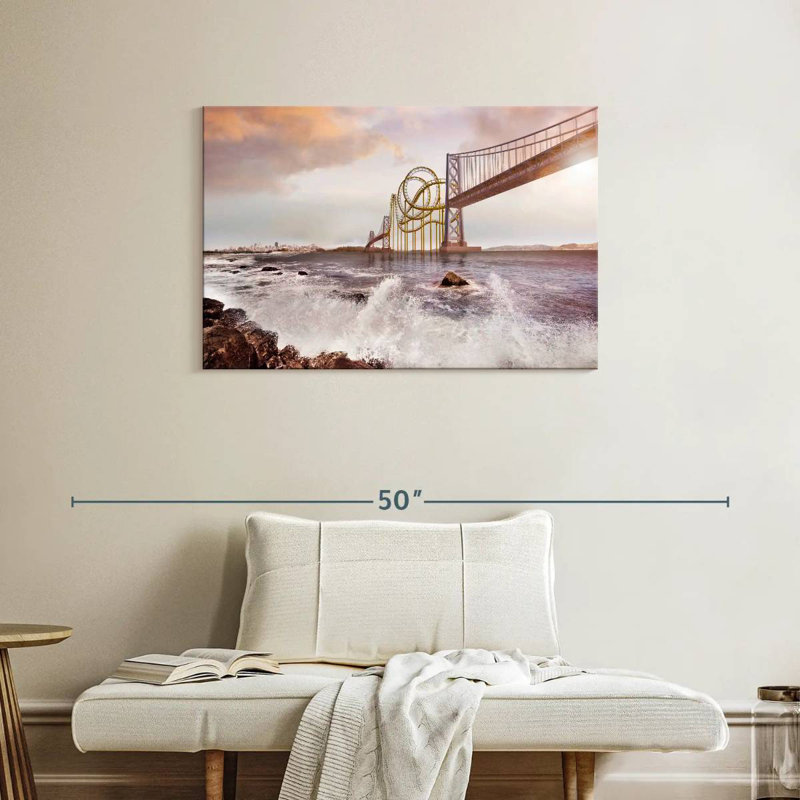 Roller Coaster Bridge, 24" H x 36" W