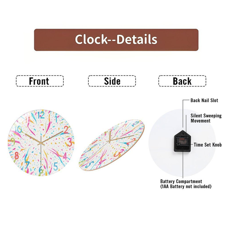 Horloge murale 12 po