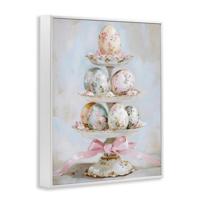 Pastel Coquette, œufs de Pâques, estampe numérique, conception par Arlington Prints