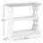 Pilar 35.4" W Solid and Manufactured Wood 2-Shelf Etagere Bookcase
