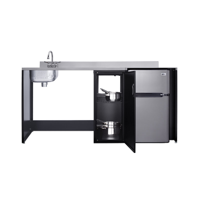72" Wide Barrier-Free All-In-One Kitchenette, ADA-Compliant