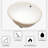 Wenty 16'' White Ceramic Circular Bathroom Sink