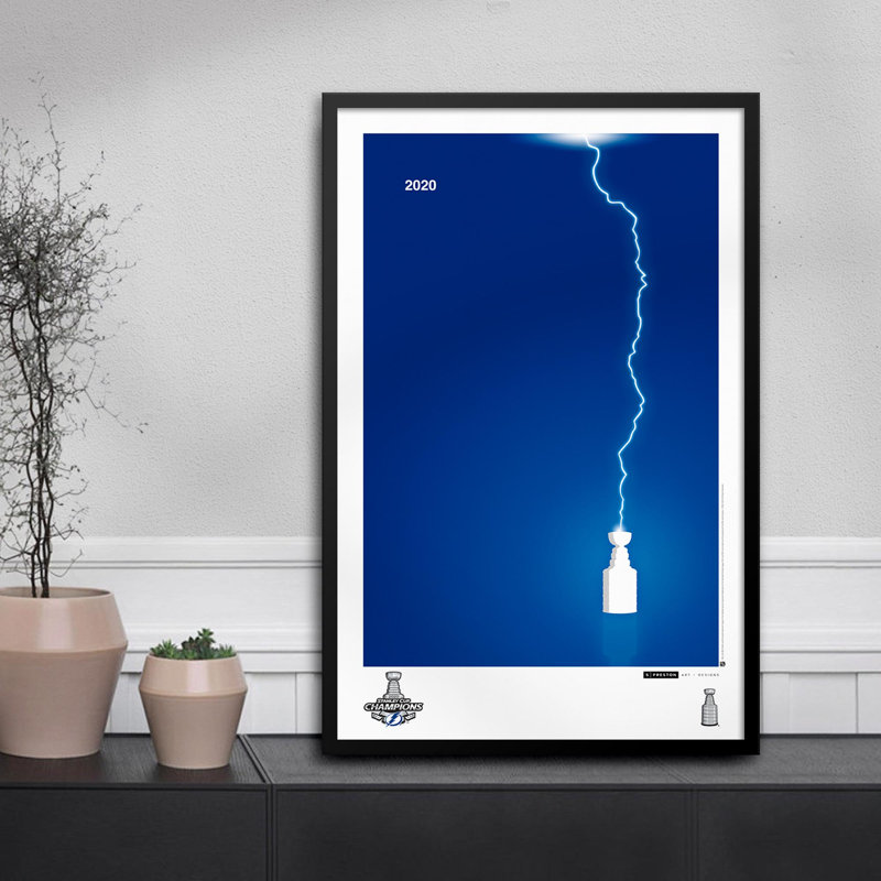 Minimalist 2020 NHL Stanley Cup par S. Preston Tampa Bay Lightning