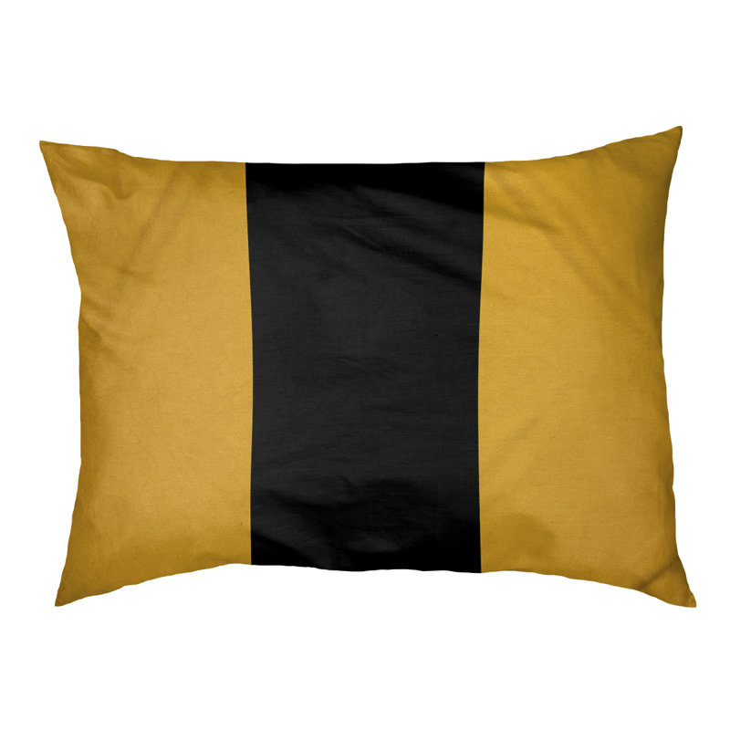 Coussin Detroit, Extra large (50" W x 40" D x 7" H), Gold/Black/Gold