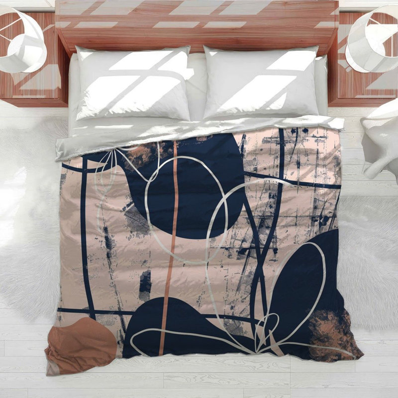 Abstract Lines Cool Cotton Blend Abstract Comforter, Twin Extra Long Comforter