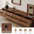 78.7" Modern Walnut TV Console, Large-Capacity Floor TV Stand with 8 Storage Drawers, Contemporary Media Cabinet for Living Room Organization-1313108207