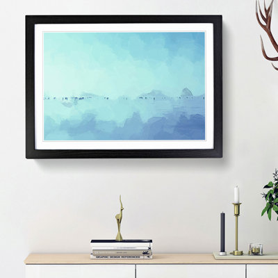 Frozen Lake in Abstract - Picture Frame Graphic Art Print