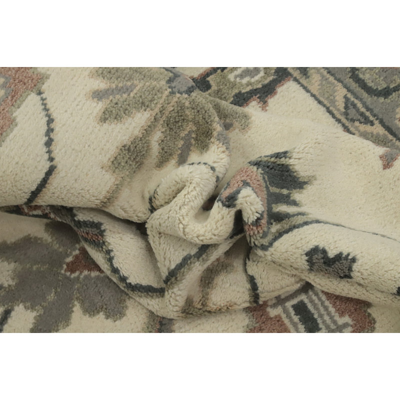 Tapis transitionnel en laine All-Over Oushak