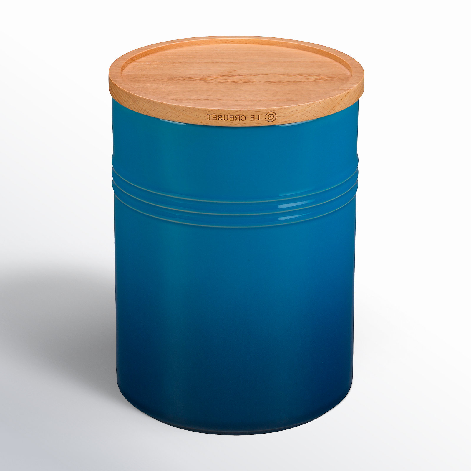 Le Creuset Stoneware Kitchen Canister, Marseille, 8" H x 5.5" W x 5.5" D