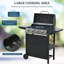 Sapphome 4 - Burner Freestanding Liquid Propane Gas Grill with Side Burner
