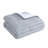 Ivy 3-Piece Grey Puckered Seersucker Cotton Comforter Set-94551350-94551349