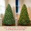 Arbre de Noël pré-éclairé, arbre de Noël artificiel vert luxuriant-1039724821