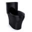 Toilette simple TOTO® Aquia® IV à double chasse allongée 1,28 et 0,9 GPF, WASHLET® +, ébène