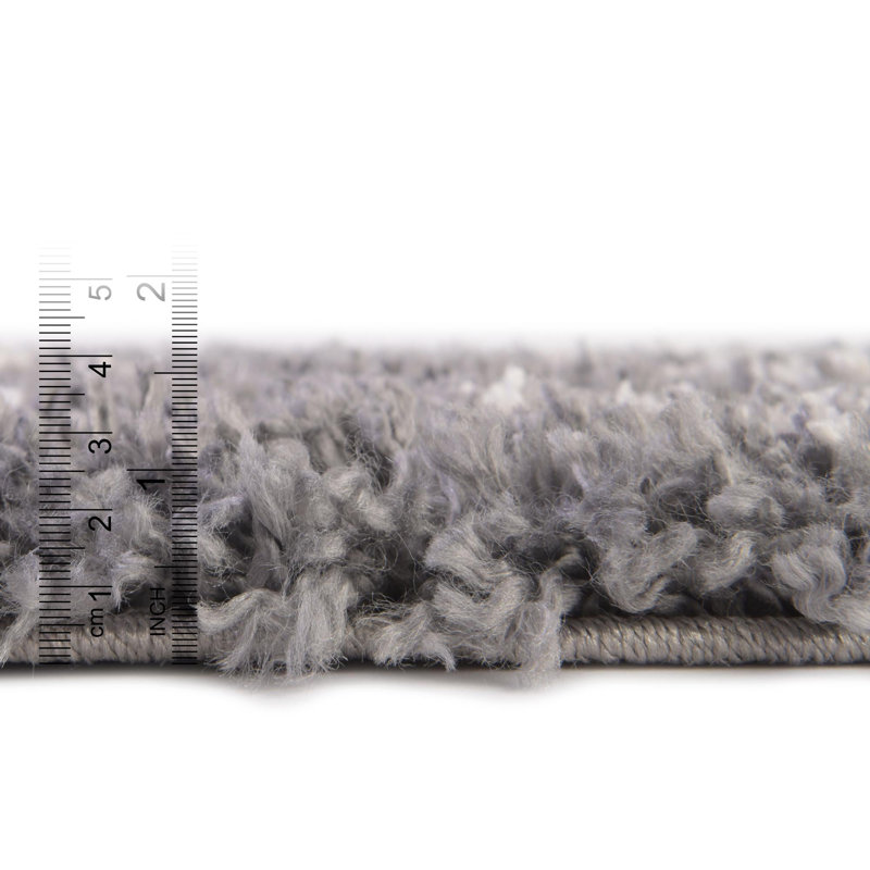 Tapis à poil long Serenity, Rond 5 pi 3 po