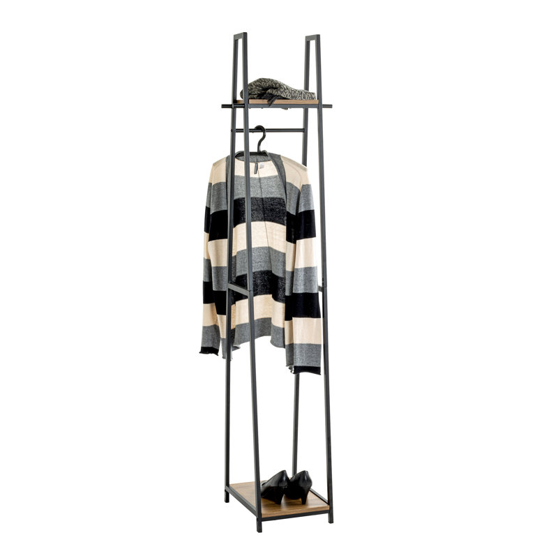 Bucareli 38cm Clothing Rack, Oak/Black