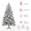 Arbre de Noël artificiel enneigé avec branches réalistes-1412972944