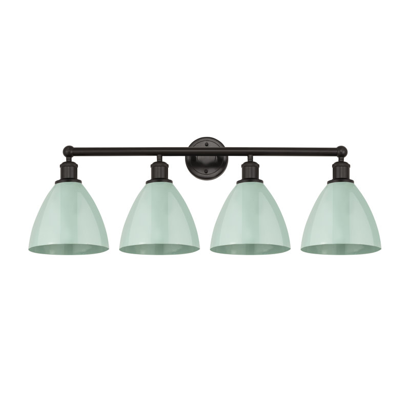 Alquin 4 - Light Dimmable Vanity Light, Seafoam, Oil Rubbed Bronze