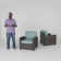 Argyri Patio Chair with Cushions