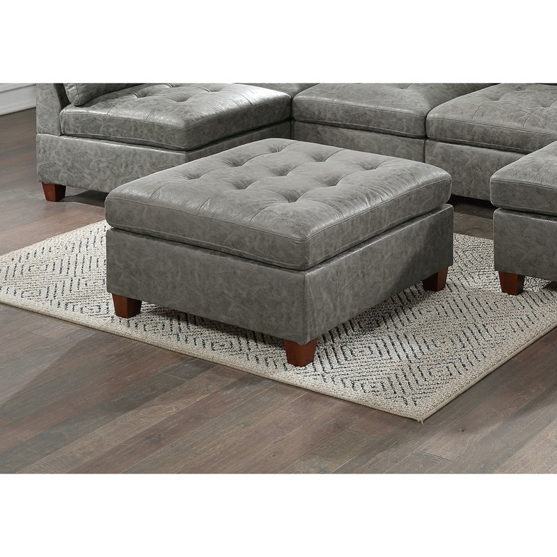 Salon de style contemporain avec siège moelleux et respirant gris antique