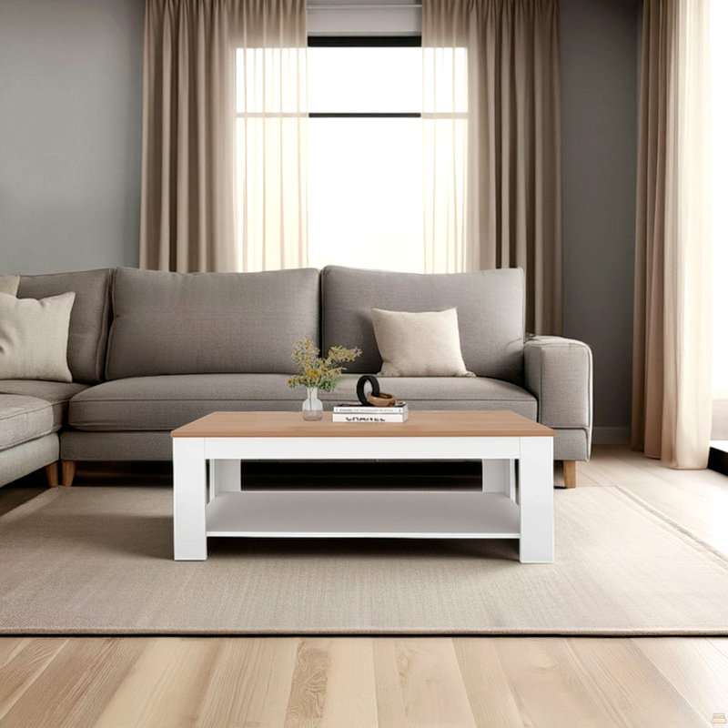 Table basse avec tablette inférieure