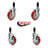 4-Piece Polyurethane Caster Set