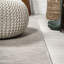 Tapis d'intérieur / extérieur gris clair à tissage plat moderne Amoret-2122359208