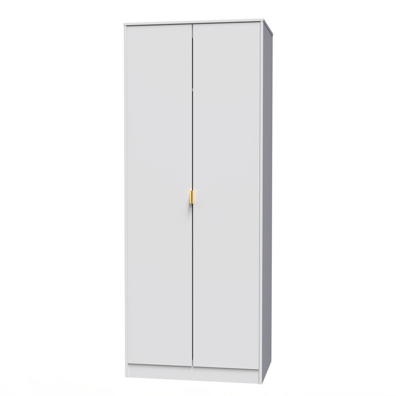 Bibek Manufactured Wood Wardrobe, White Matt