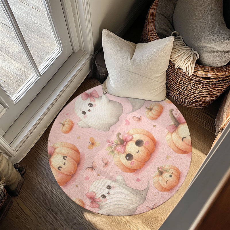 Tapis tressé Boo & Gourd, Rond 5 pi