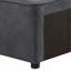 Fauteuil d'appoint gris à dossier gauche