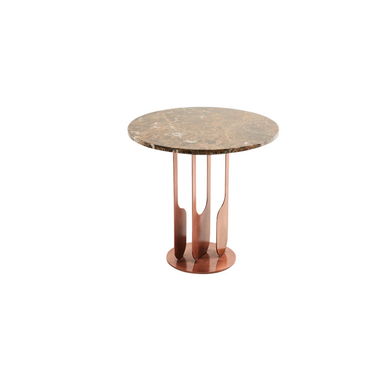 Egg Designs 'Drop' Black Marble End Table